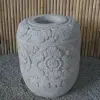  Product image 5 of the product “Balinese style high round pot, with carving - 70cm Dia., 90cm Height, Taro sand ”